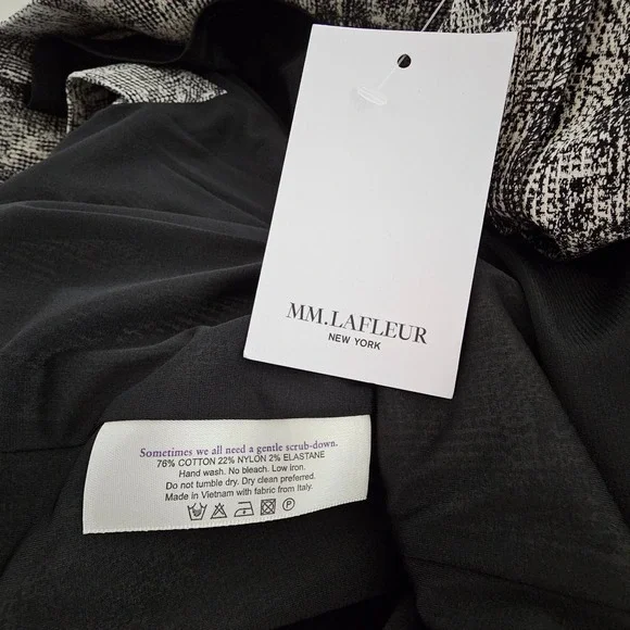 M.M. LAFLEUR NWT Aditi Crackle Sleeveless Black & Cream Dress Sz +3 (US 3X) - Picture 10 of 15